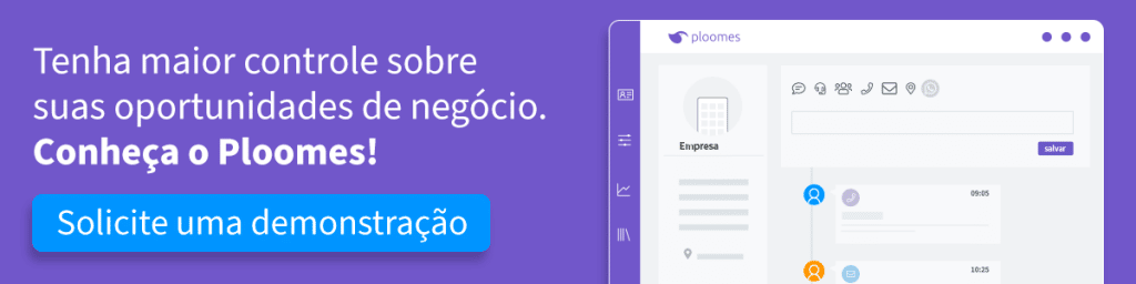 Banner: solicite uma demonstração do Ploomes
